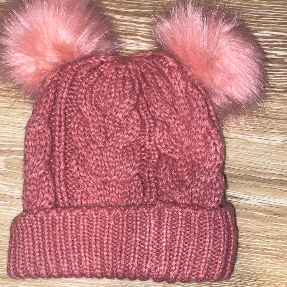 Gap Girls beanie with pom poms